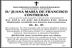 Juana María de Francisco